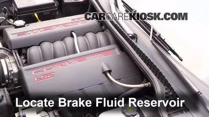 2006 Chevrolet Corvette 6.0L V8 Convertible Brake Fluid Add Fluid